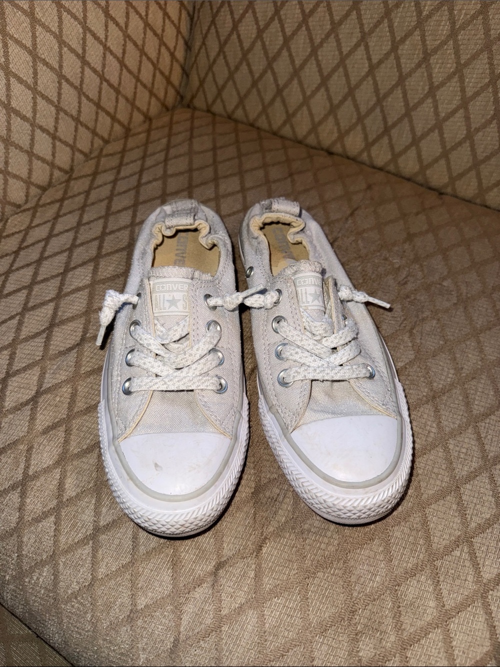 White and Gray Converse Chuck Taylor All Star